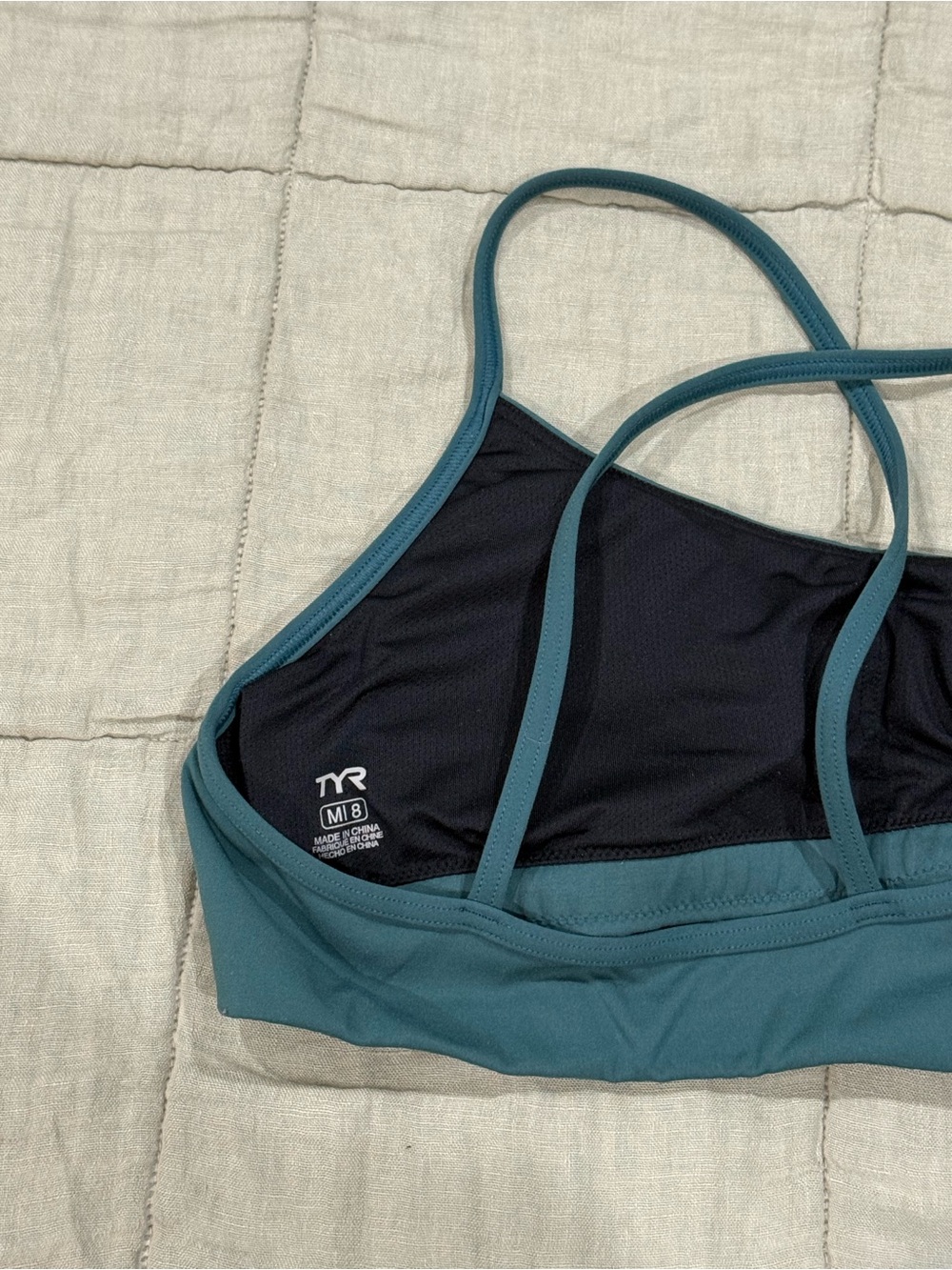 TYR Joule Elite™ Women's Scoop Neck Sports Bra - M (Emerald Green) - Picture 3 of 5